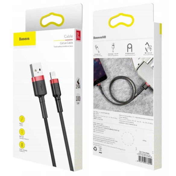 Baseus Cafule Cable | Kabel USB - Lightning do Apple iPhone, 1m, 2.4A 