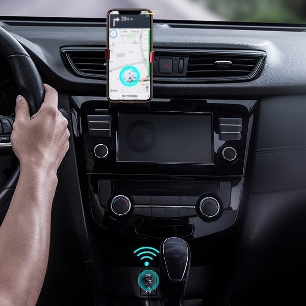 Baseus BA01 / Adapter transmiter Audio AUX odbiornik dźwięku Bluetooth 5.0 do samochodu