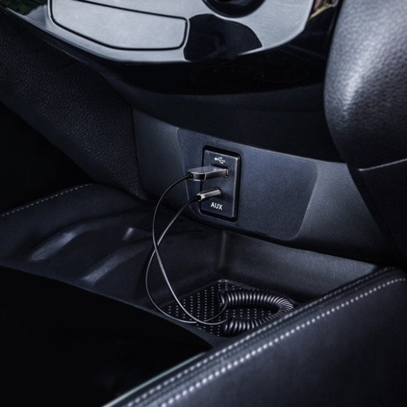 Baseus BA01 / Adapter transmiter Audio AUX odbiornik dźwięku Bluetooth 5.0 do samochodu