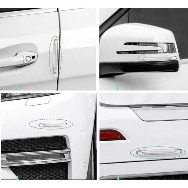 Baseus Airbag Bumper |  4x Listwy ochronne odbojniki do samochodu transparentne