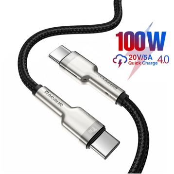 Baseus Cafule Metal | Kabel USB-C Type-C 100W Power Delivery Quick Charge 4.0 2m