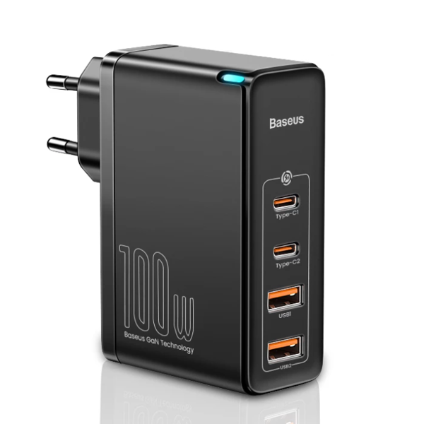 Baseus GaN2 Pro | Szybka ładowarka sieciowa, zasilacz 4 porty USB-A + USB-C 100W PD 