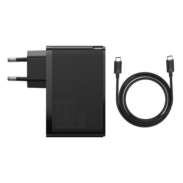 Baseus GaN2 Pro | Szybka ładowarka sieciowa, zasilacz 4 porty USB-A + USB-C 100W PD 