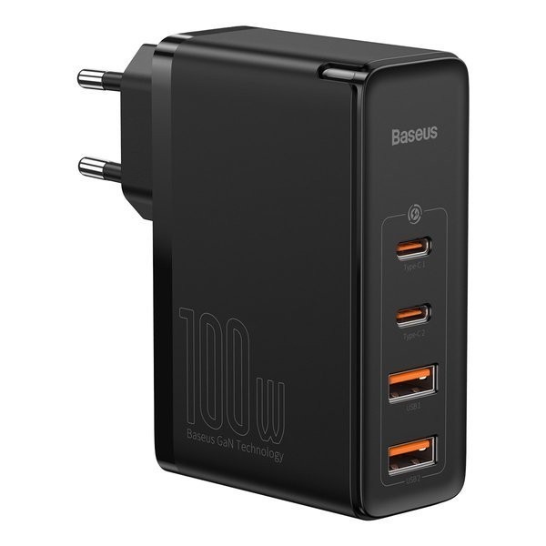 Baseus GaN2 Pro | Szybka ładowarka sieciowa, zasilacz 4 porty USB-A + USB-C 100W PD 