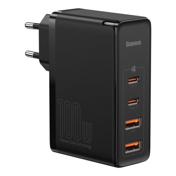 Baseus GaN2 Pro | Szybka ładowarka sieciowa, zasilacz 4 porty USB-A + USB-C 100W PD 