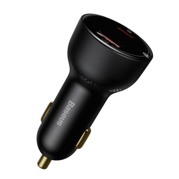 Baseus Superme Digital Display | Ładowarka samochodowa USB Type-C USB-C 100W Power Delivery 3.0 Quick Charge 4.0 SCP