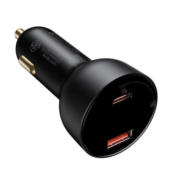 Baseus Superme Digital Display | Ładowarka samochodowa USB Type-C USB-C 100W Power Delivery 3.0 Quick Charge 4.0 SCP