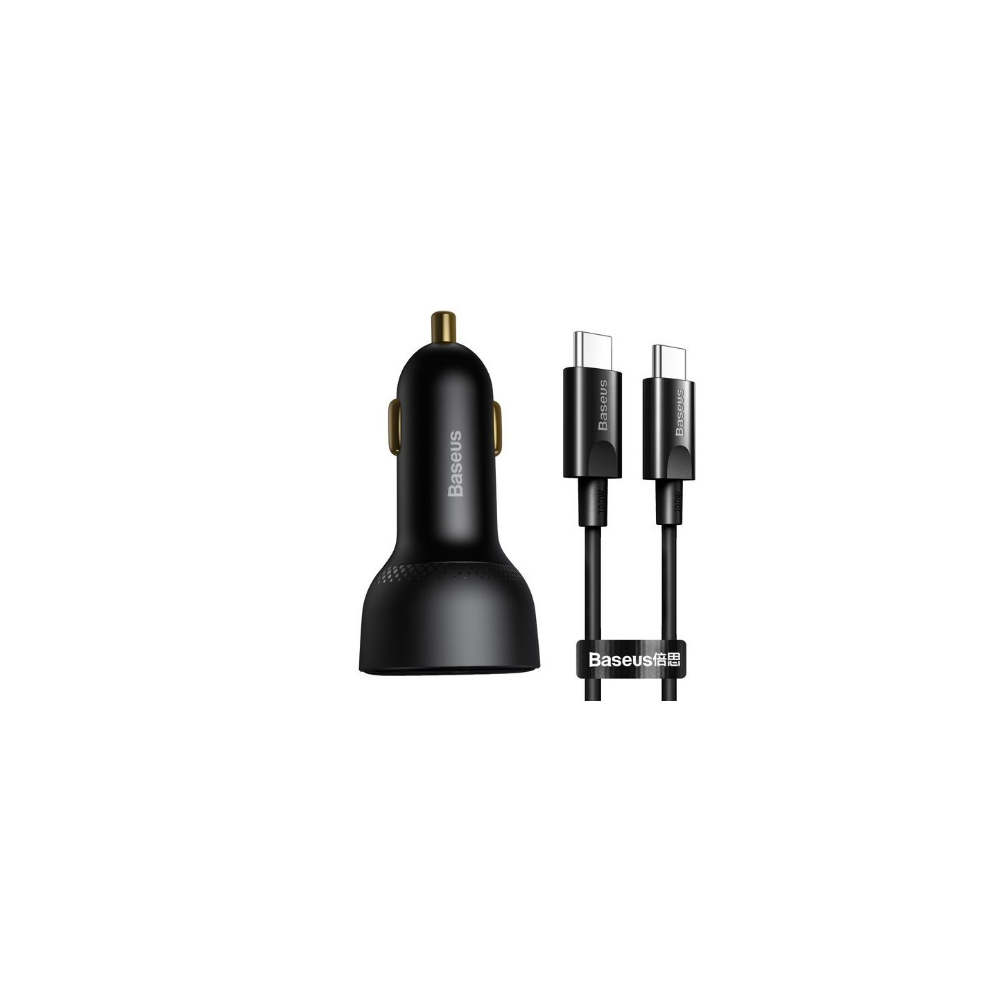 Baseus Superme | Szybka ładowarka samochodowa 100W USB-C USB z kablem USB-C