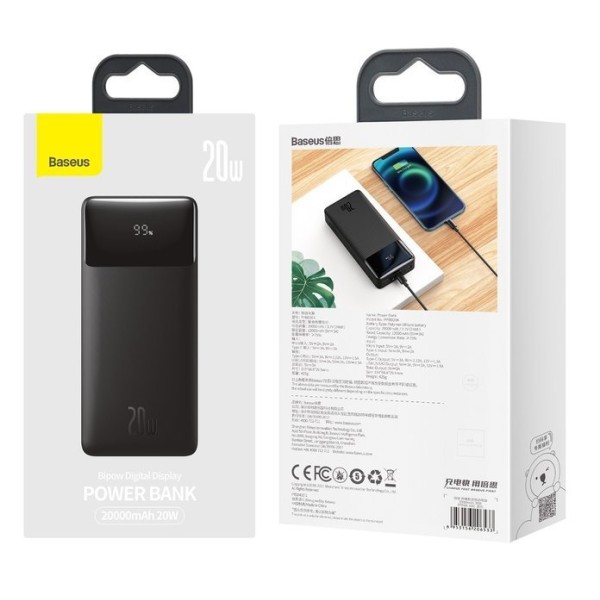 Baseus Bipow Digital Display | Power Bank 20000mAh 20W Power Delivery Quick Charge EOL