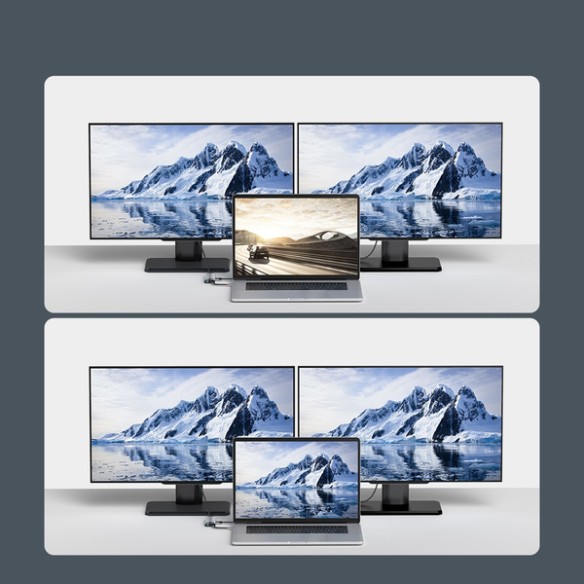 Baseus Metal Gleam 9w1 | Adapter HUB 9w1 USB-C do HDMI, VGA, RJ45, 3x USB3.0, SD/TF, 100W  