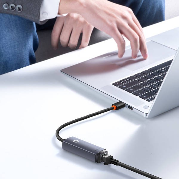 Baseus Lite Series | Karta sieciowa adapter USB - Gigabit Lan RJ45 100/1000Mb