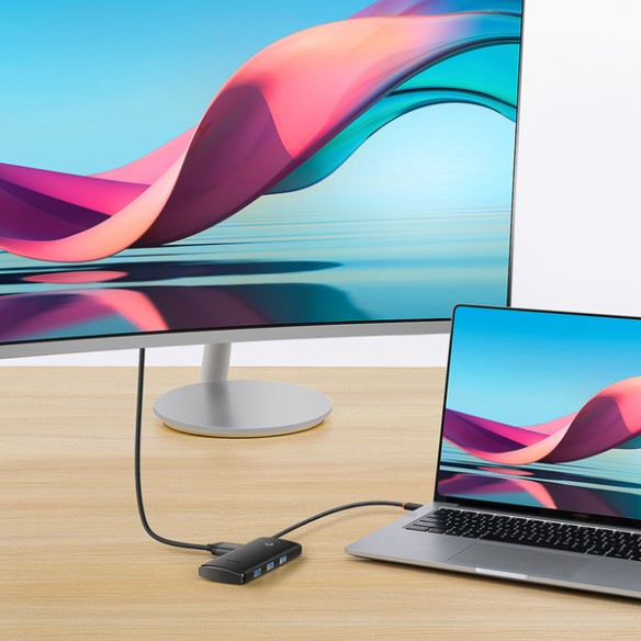 Baseus Lite Series 5-Port | Adapter HUB USB-C 3x USB3.0 HDMI PD 100W
