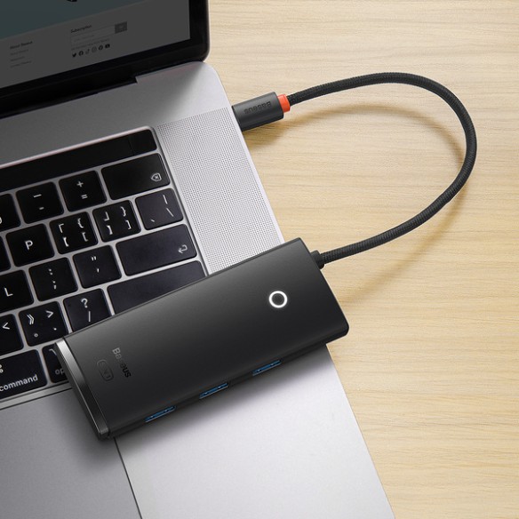 Baseus Lite Series 5-Port | Adapter HUB USB-C 3x USB3.0 HDMI PD 100W