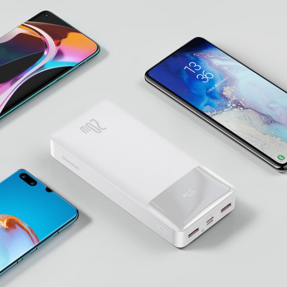 Baseus Bipow Digital Display | Power Bank 20000mAh 20W Power Delivery Quick Charge Overseas Edition