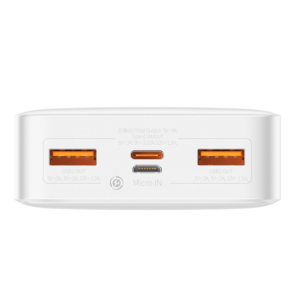 Baseus Bipow Digital Display | Power Bank 20000mAh 20W Power Delivery Quick Charge Overseas Edition