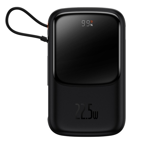 Baseus Qpow Pro | Power Bank 10000mAh PD 22.5W QC3.0 z kablem USB-C Overseas Edition