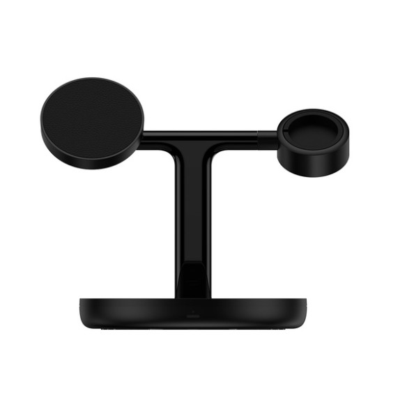Baseus Swan 3-in-1 | Ładowarka indukcyjna do iPhone (MagSafe) + Samsung, Huawei, Apple, Xiaomi Qi + stacja dokująca do Apple Wat
