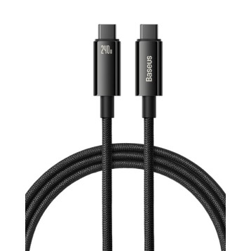 Baseus Tungsten Gold | Kabel Type-C USB-C 240W Power Delivery Samsung AFC Huawei SCP Quick Charge 1m