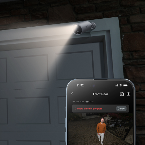 Baseus Security B1 | Kamera IP zewnętrzna bezprzewodowa 2K, szerokokątna, aplikacja, mikrofon