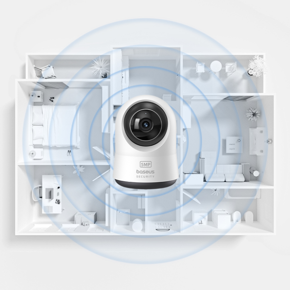 Baseus Security P1 Pro | Kamera IP WiFi wewnętrzna, 3K, Monitoring, Aplikacja, Mikrofon