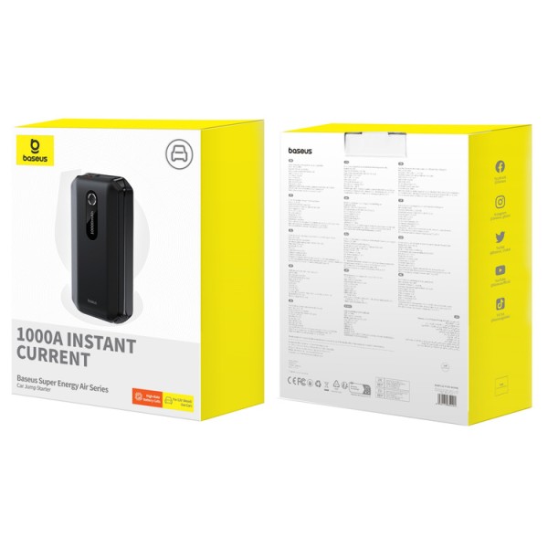Baseus Super Energy Air | Power Bank, Jump Starter 10000mAh Rozruch, Booster