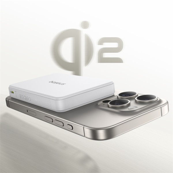 Baseus Airpow Ⅱ Qi2 | Power Bank z ładowaniem bezprzewodowym Qi2 USB USB-C 22.5W 10000mAh