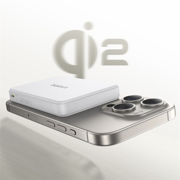 Baseus Airpow Ⅱ Qi2 | Power Bank z ładowaniem bezprzewodowym Qi2 USB USB-C 22.5W 10000mAh