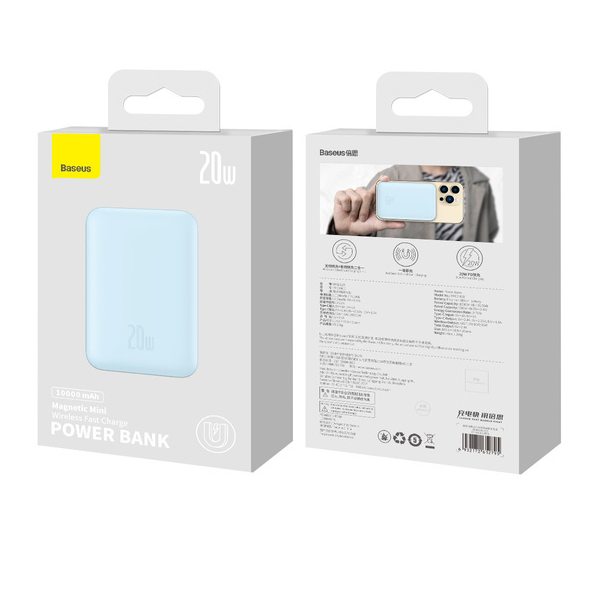 Baseus Magnetic Mini | Power Bank 10000mAh 20W z ładowaniem bezprzewodowym MagSafe