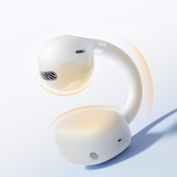 Baseus Bass BC1 Open-Ear True Słuchawki Bezprzewodowe Stellar White