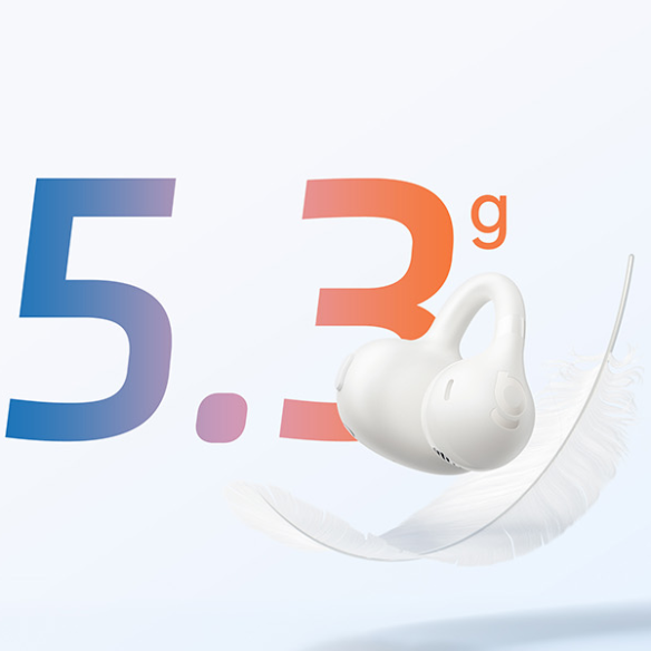 Baseus Bass BC1 Open-Ear True Słuchawki Bezprzewodowe Stellar White