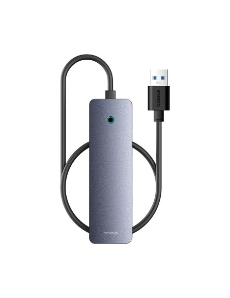 Baseus UltraJoy Series 4-Port HUB Lite 50cm Szary（USBA to USB3.0*4+Type-C5V