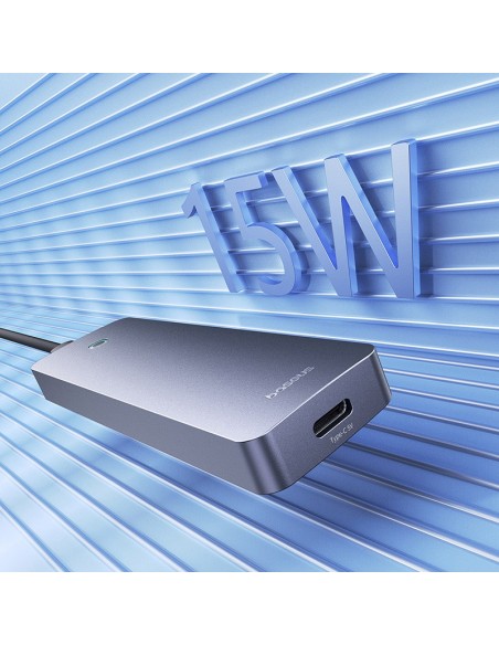 Baseus UltraJoy Series 4-Port HUB Lite 50cm Szary（USBA to USB3.0*4+Type-C5V