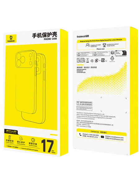 Baseus Crystal Magnetyczne Etui Do iP 17 Clear