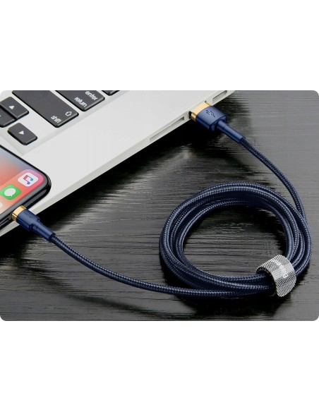 Baseus Cafule Kabel USB Do Lightning 1.5A 2m Niebiesko-Złoty