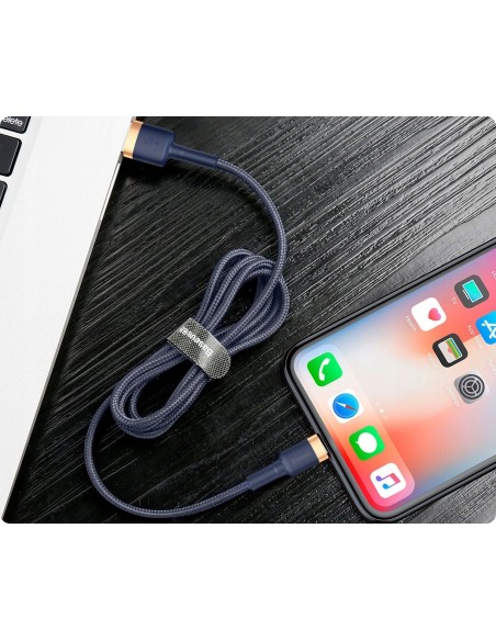 Baseus Cafule Kabel USB Do Lightning 1.5A 2m Niebiesko-Złoty
