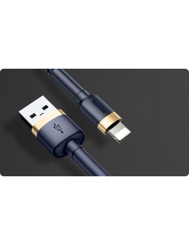 Baseus Cafule Kabel USB Do Lightning 1.5A 2m Niebiesko-Złoty