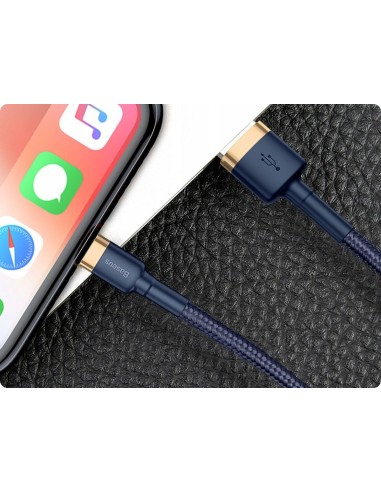 Baseus Cafule Kabel USB Do Lightning 1.5A 2m Niebiesko-Złoty