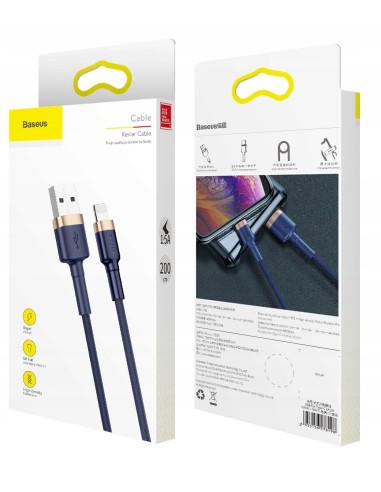 Baseus Cafule Kabel USB Do Lightning 1.5A 2m Niebiesko-Złoty