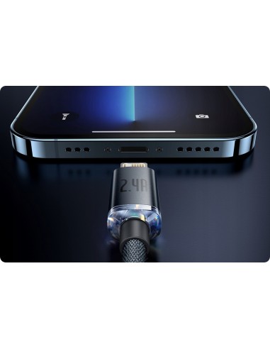 Baseus Crystal Shine Kabel USB Do Lightning 1.2m Czarny