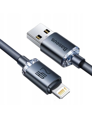 Baseus Crystal Shine Kabel USB Do Lightning 1.2m Czarny