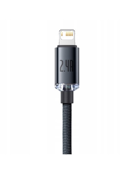 Baseus Crystal Shine Kabel USB Do Lightning 1.2m Czarny
