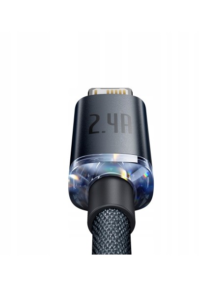 Baseus Crystal Shine Kabel USB Do Lightning 1.2m Czarny