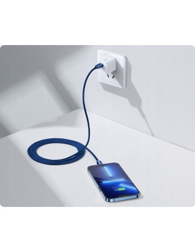 Baseus Crystal Shine Kabel USB-C Do Lightning 2m Niebieski