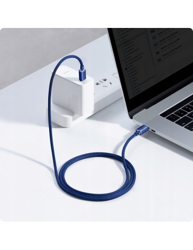 Baseus Crystal Shine Kabel USB-C Do USB-C 100W 1.2m Niebieski