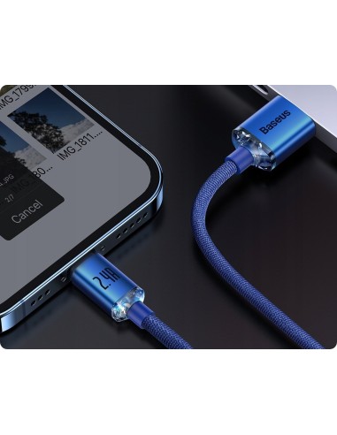 Baseus Crystal Shine | Kabel USB - Lightning do Apple iPhone iPad AirPods 1.2m 2.4A