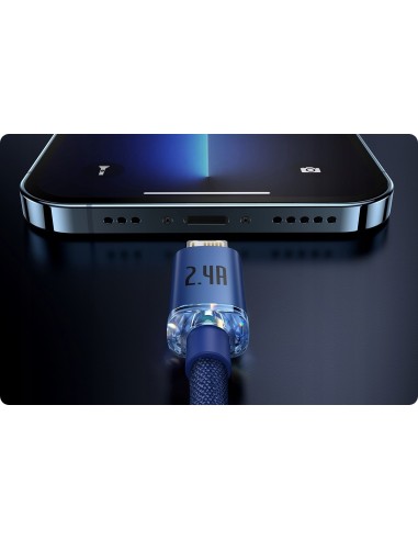 Baseus Crystal Shine | Kabel USB - Lightning do Apple iPhone iPad AirPods 1.2m 2.4A