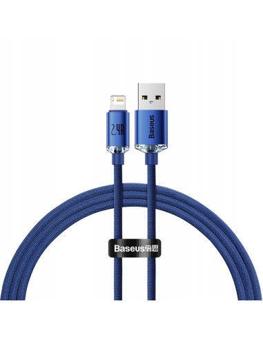 Baseus Crystal Shine | Kabel USB - Lightning do Apple iPhone iPad AirPods 1.2m 2.4A