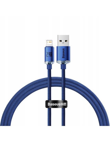 Baseus Crystal Shine | Kabel USB - Lightning do Apple iPhone iPad AirPods 1.2m 2.4A