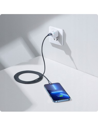 Baseus Crystal Shine Kabel USB-C Do Lightning 2m Czarny