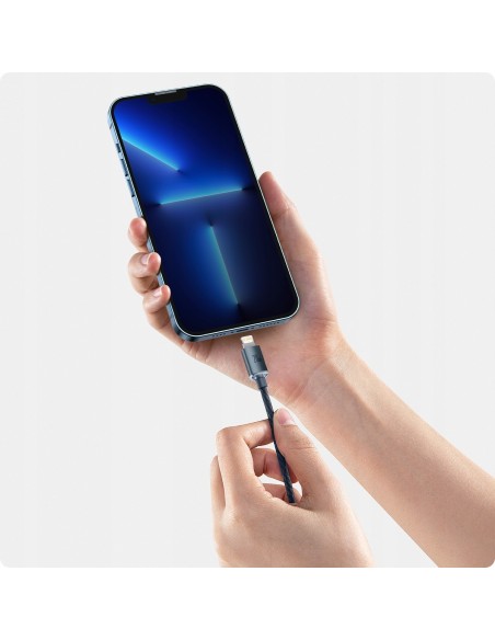 Baseus Crystal Shine Kabel USB-C Do Lightning 2m Czarny